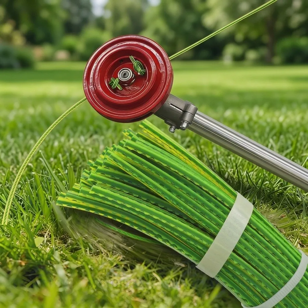 Pre-Cut 3.0mm Serrated Trimmer Line 30cm Green Nylon Wire For Brush Cutters Jagged Edges For Thick Weeds= Grass Tools 40-200pcs