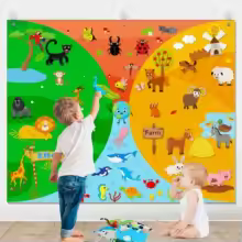 Tableau Zoo avec Figurines