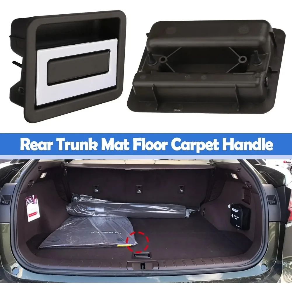 For Lexus RX350 RX350L RX450h RX450hL 2016-2022 Inner Trunk Tail Handle Interior Rear Trunk Mat Carpet Floor Handle