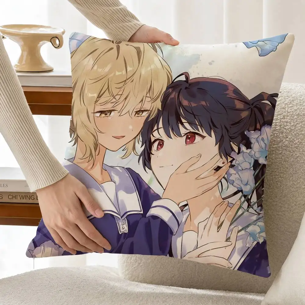 Love You Till Your Dying Day Seiran L-Lizzy A-Ari Customizable Square Cushion Cover Double Sided Print Pillow Case