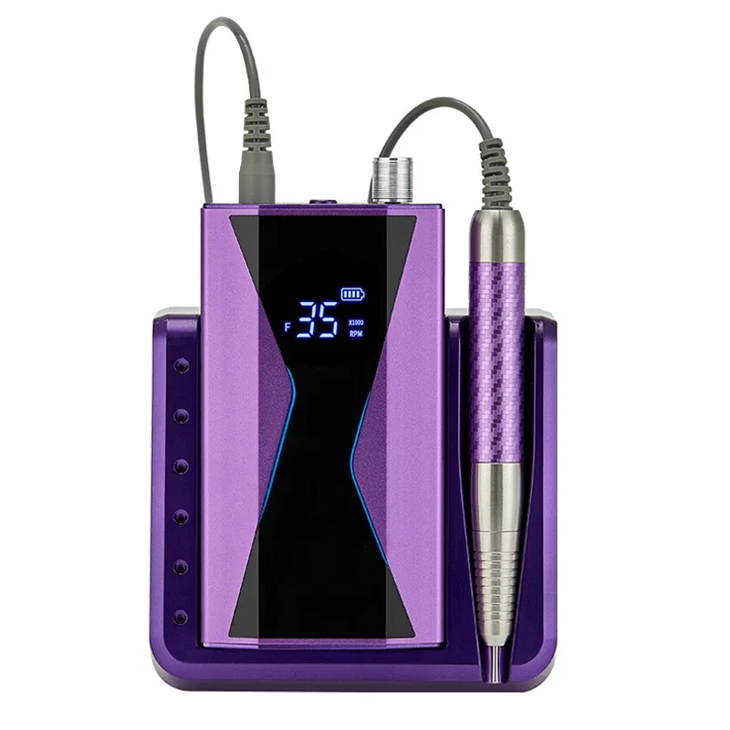 2088 Modern nail manicure pedicure purple  electric file for gel nail