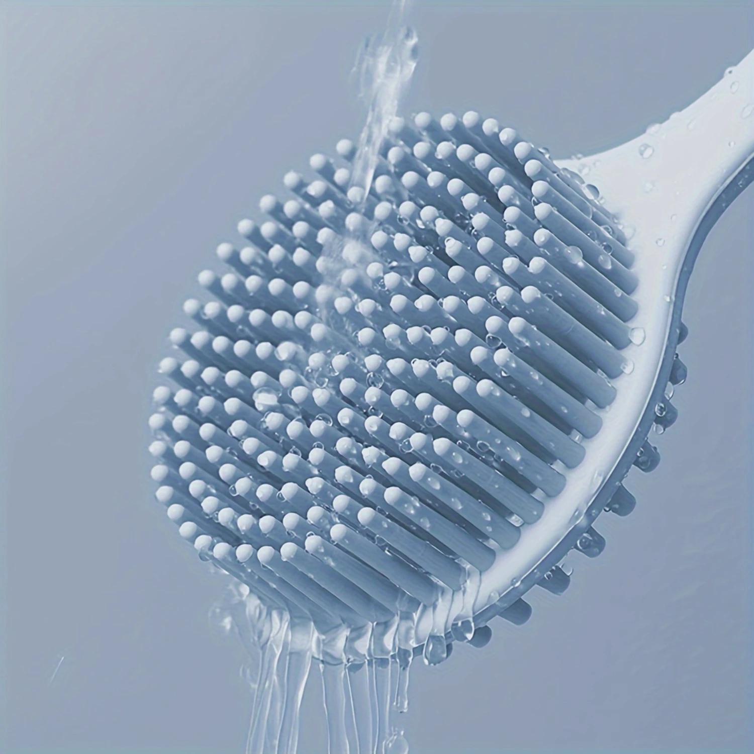 Long Handle Bath Brush for Shower, Soft Back Scrubber, Body Washer for Women and Men - Bathroom Accessories