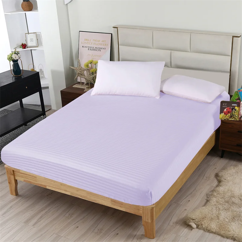 High End Natural Cotton Fitted Sheet With Elastic Mattress Cover Available In Special Sizes