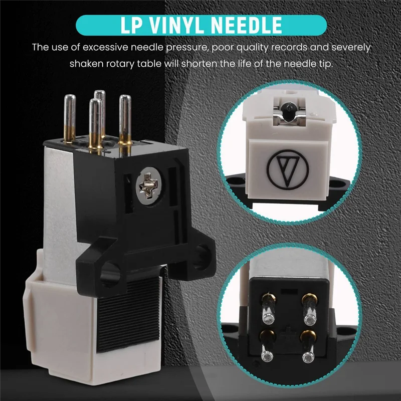 AT3600L Magnetic Stylus LP Vinyl Record Player Needle for Turntable Phonograph Platenspeler Records Player 2PCS HOT