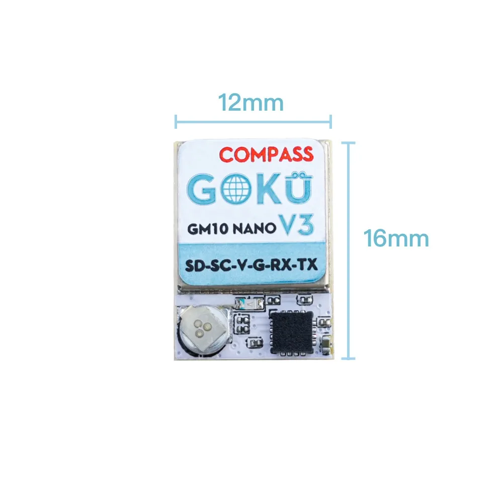 وحدة Flywoo GOKU GM10 V3 GPS مع شريحة M10050 GNSS، تحديد موضع دقيق للغاية لطائرة بدون طيار FPV، أجزاء ثابتة ذات الجناح RC DIY