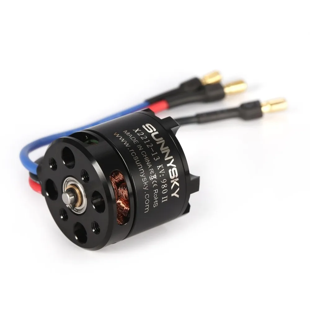 2212 Brushless Motor SUNNYSKY X2212 2450KV 1400KV 1250KV 980KV II 2-3S for RC Fixed-wing Quad-Hexa Copter Multicopter F450 F550