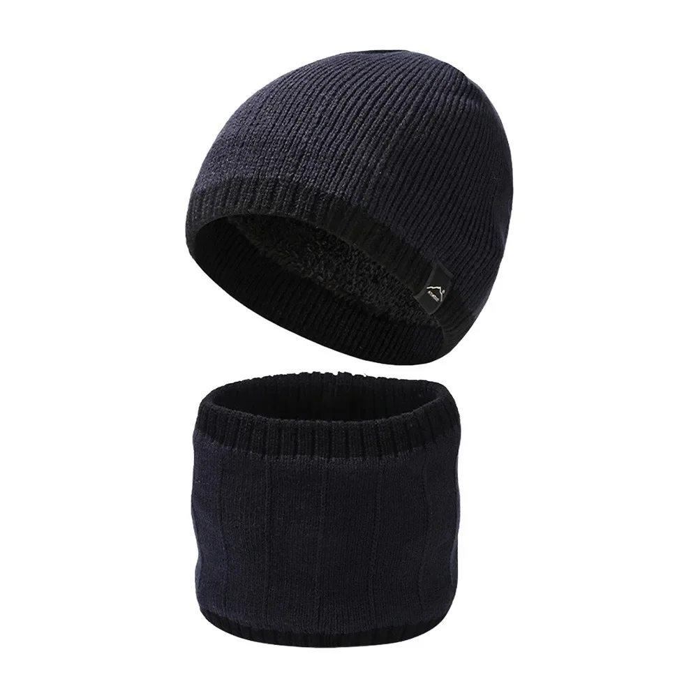Nuovo cappello caldo sciarpa set fodera in pile protezione del collo zucchetto cappello da equitazione all'aperto