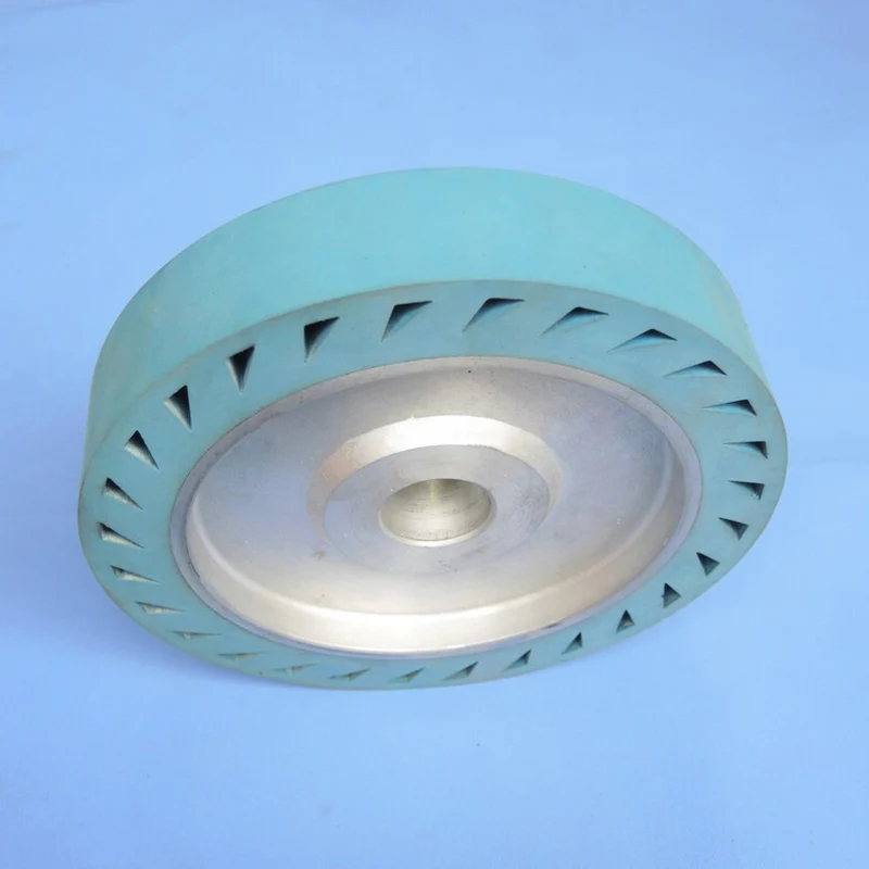 8 Zoll 200*50*32mm Zentrifugales Gummirad mit Aluminiumkern für Poliermaschine, Bandschleifrad, elastisches Metallwerkzeug – Detail 10