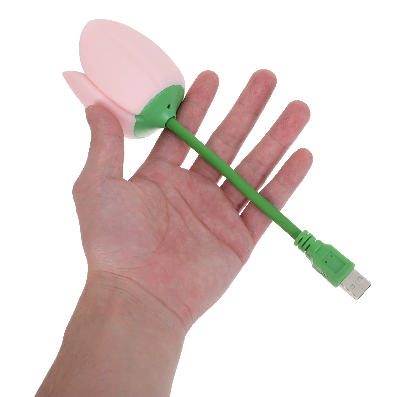 

Silicone Night Light Soft Tulip Flower Table Lamp Cordless Adjustable Brightness Bedside Lamp for Kids Bedroom Living Room Decor