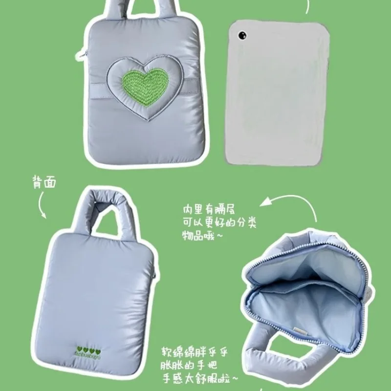 Cute Tablet Bag 9-11 inch For Ipad Air6 Pro11 Air4/5 10.9 10.5 10.2 9.7 For Samsung Huawei XiaoMi Pad5 Shockproof Tablet Pouch