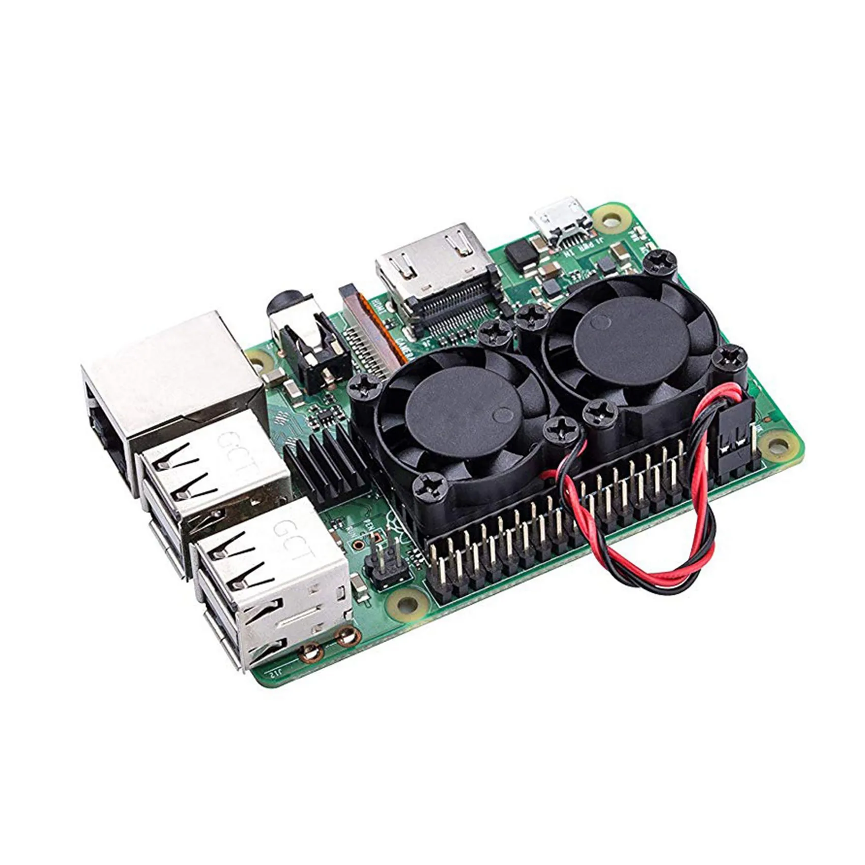 Nuova tecnologia doppia ventola con dissipatore di calore, doppio dispositivo di raffreddamento definitivo per 4B/3B+