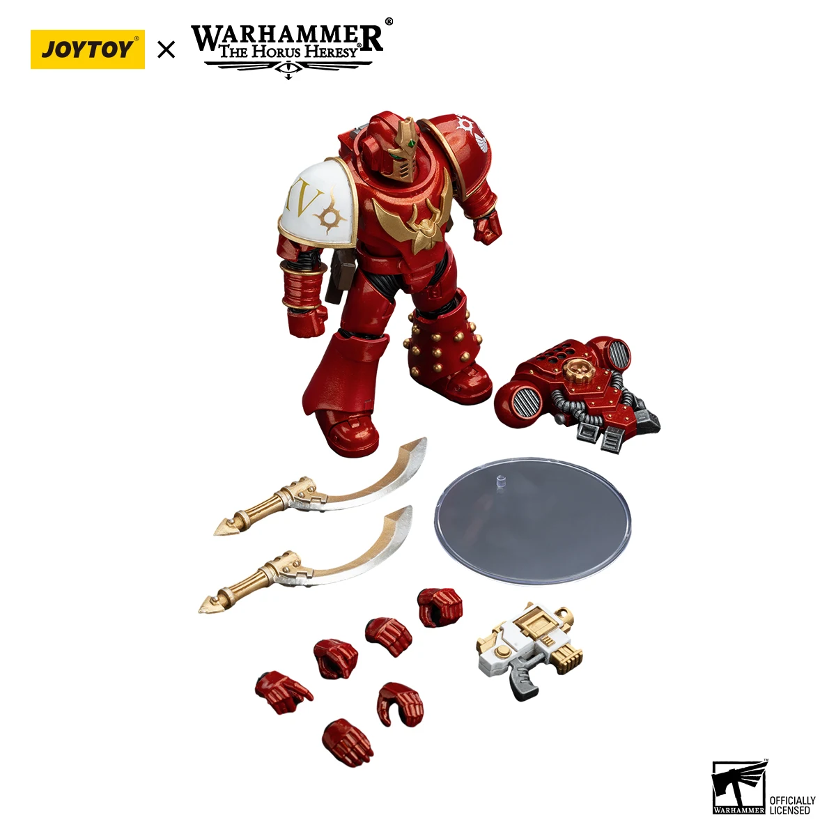 [متوفر] JOYTOY Warhammer 30K 1/18 عمل الشكل ألف أبناء Khenetai غامض كابال Khenetai Blademaster جمع لعبة مجسمة