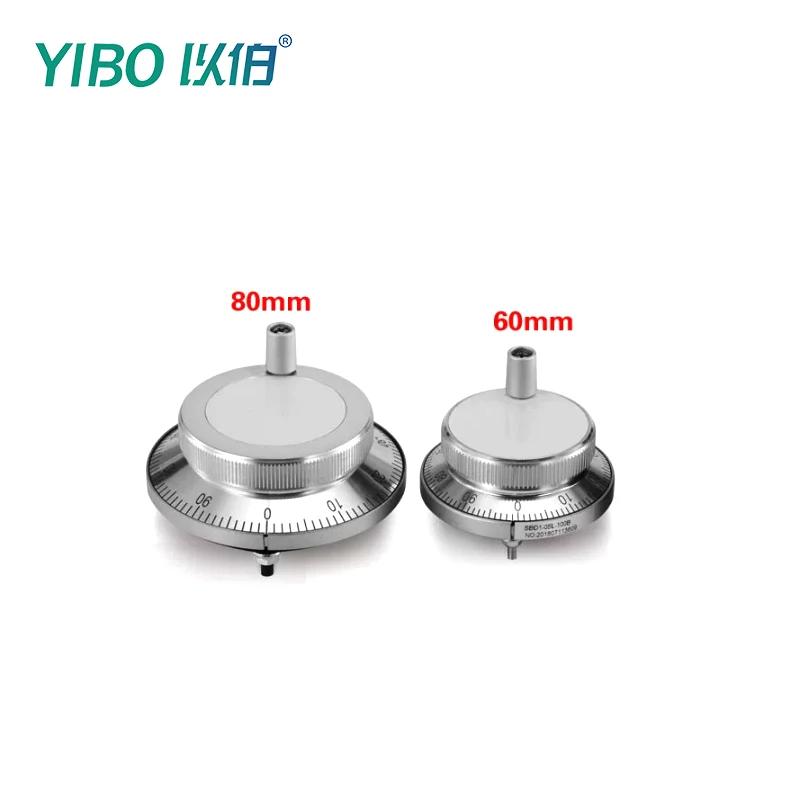 YIBO CNC Electronic Handwheel MPG Manual Pulse Generator 60mm 80mm 5V 24V for FANUC GSK KND CNC Machine