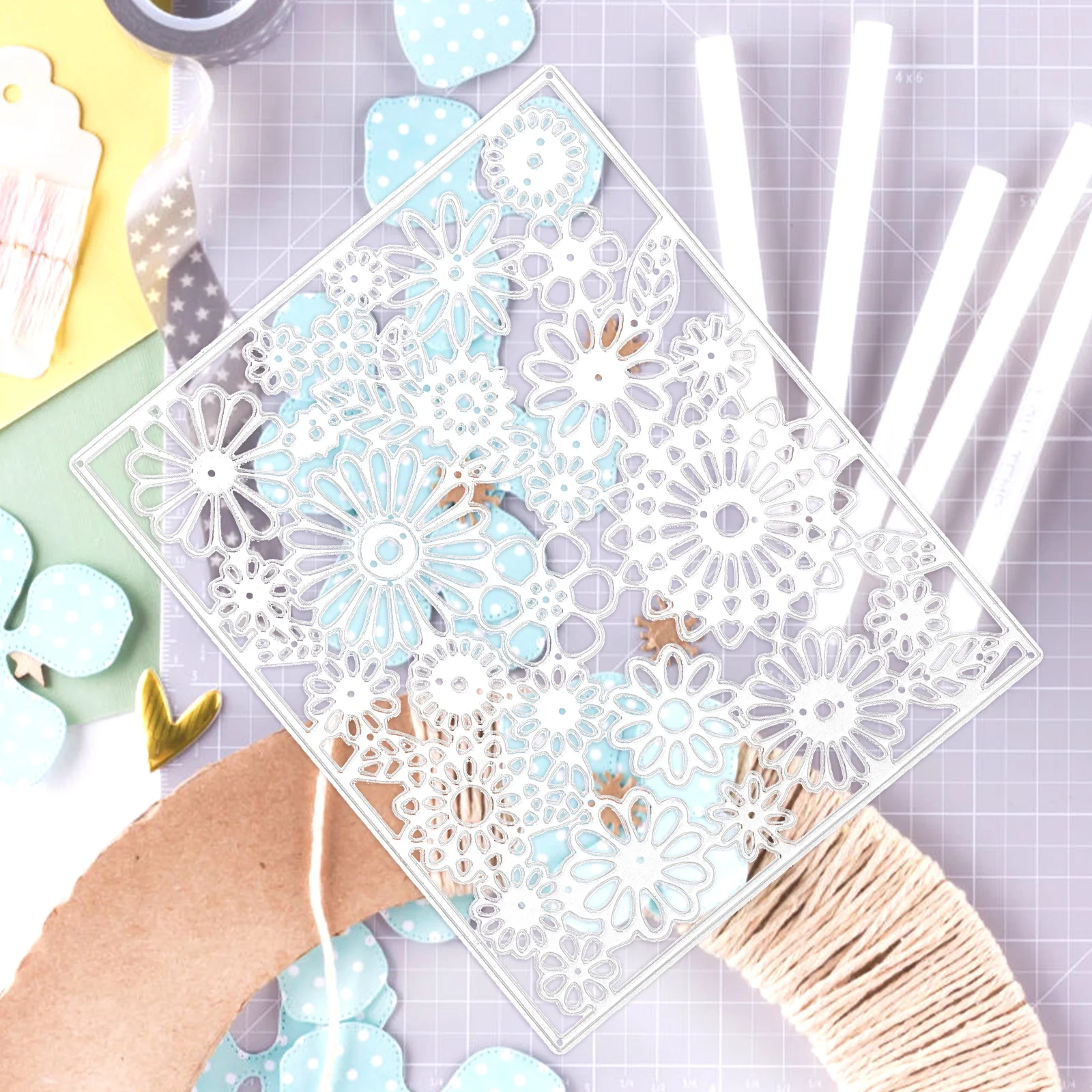 

DIY Knife Mold Cutting Dies Embossing Folders Metal Stencils for Card Craft Simple Design Decorative Paper Festival Party