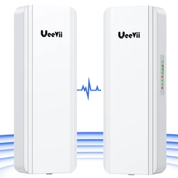 UeeVii 5.8G 5KM Point to Point WiFi Outdoor CPE with 16dBi High-Gain Antenna Wireless Bridge Gigabit High Speed Wired 1000Mbps