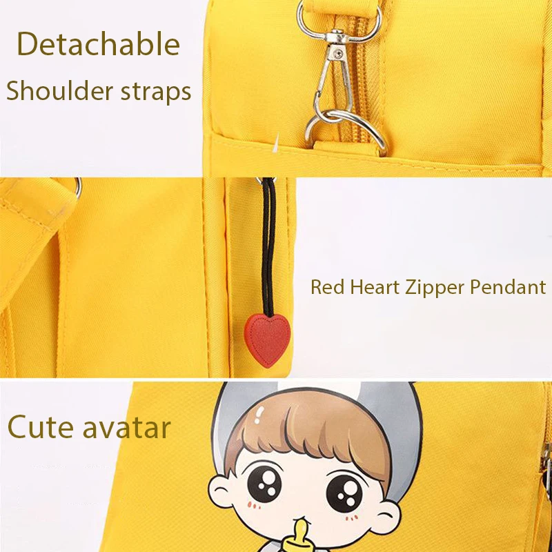 Fashionable Single Shoulder Diagonal Straddle Handheld Small Mommy Bag Multi Back Method Mother and Baby Bag Waterproof Cloth Ba