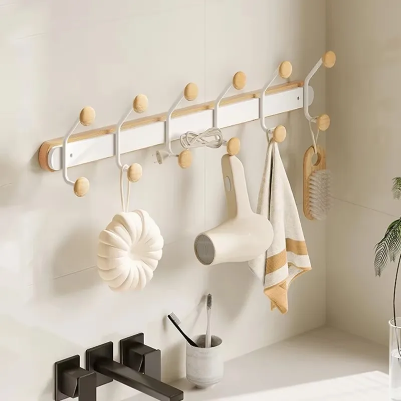 Wood Coat Racks Modern Clothes Racks Creative Minimalism Wall Clothes Hanger Luxury Interior Storage