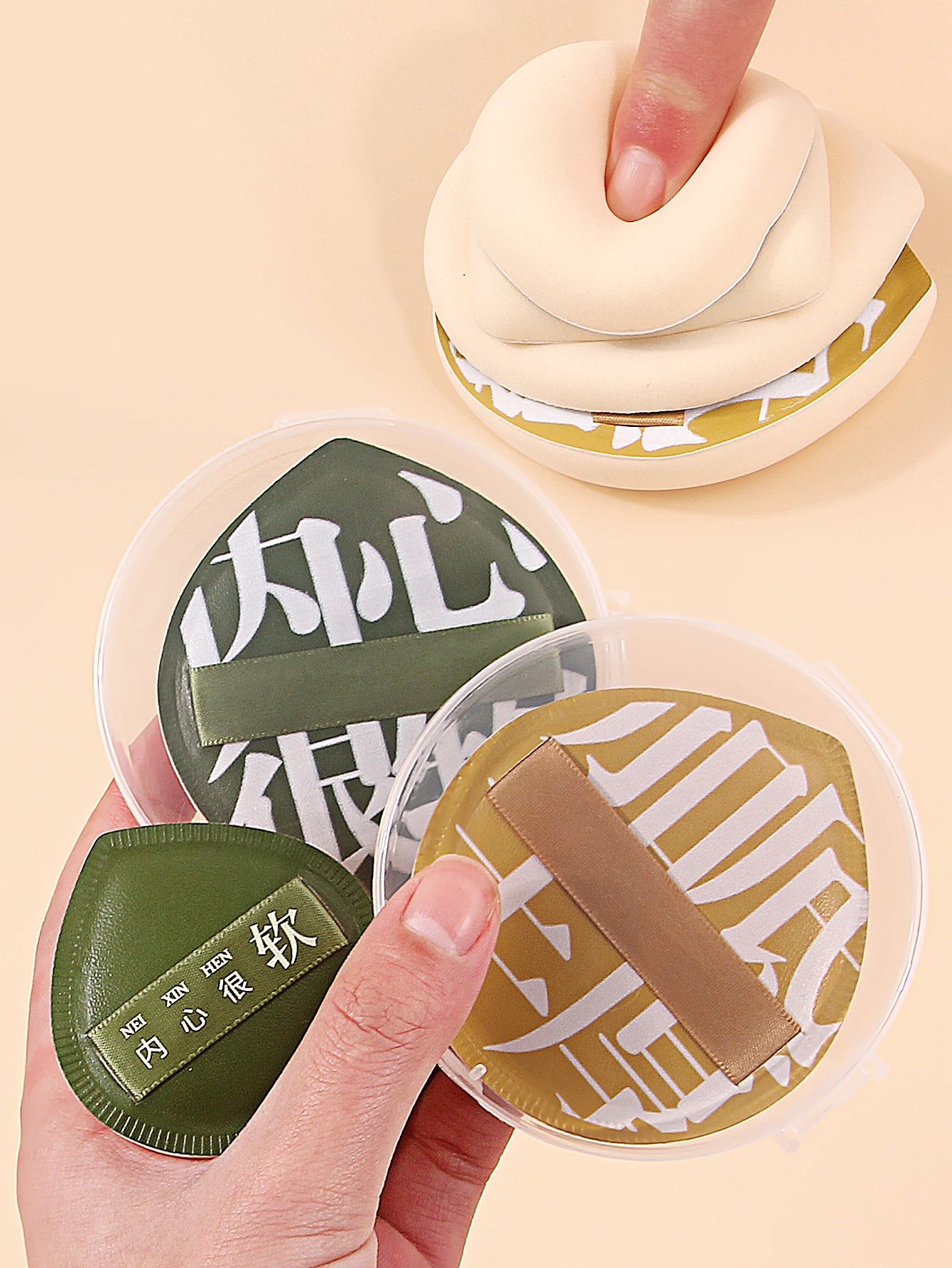 1 قطعة-سوبر سميكة مستحضرات التجميل نفخة كبيرة الحجم المخفي إسفنجة أساس وسائد الرطب الجاف استخدام الوجه الجمال ماكياج نفث أدوات