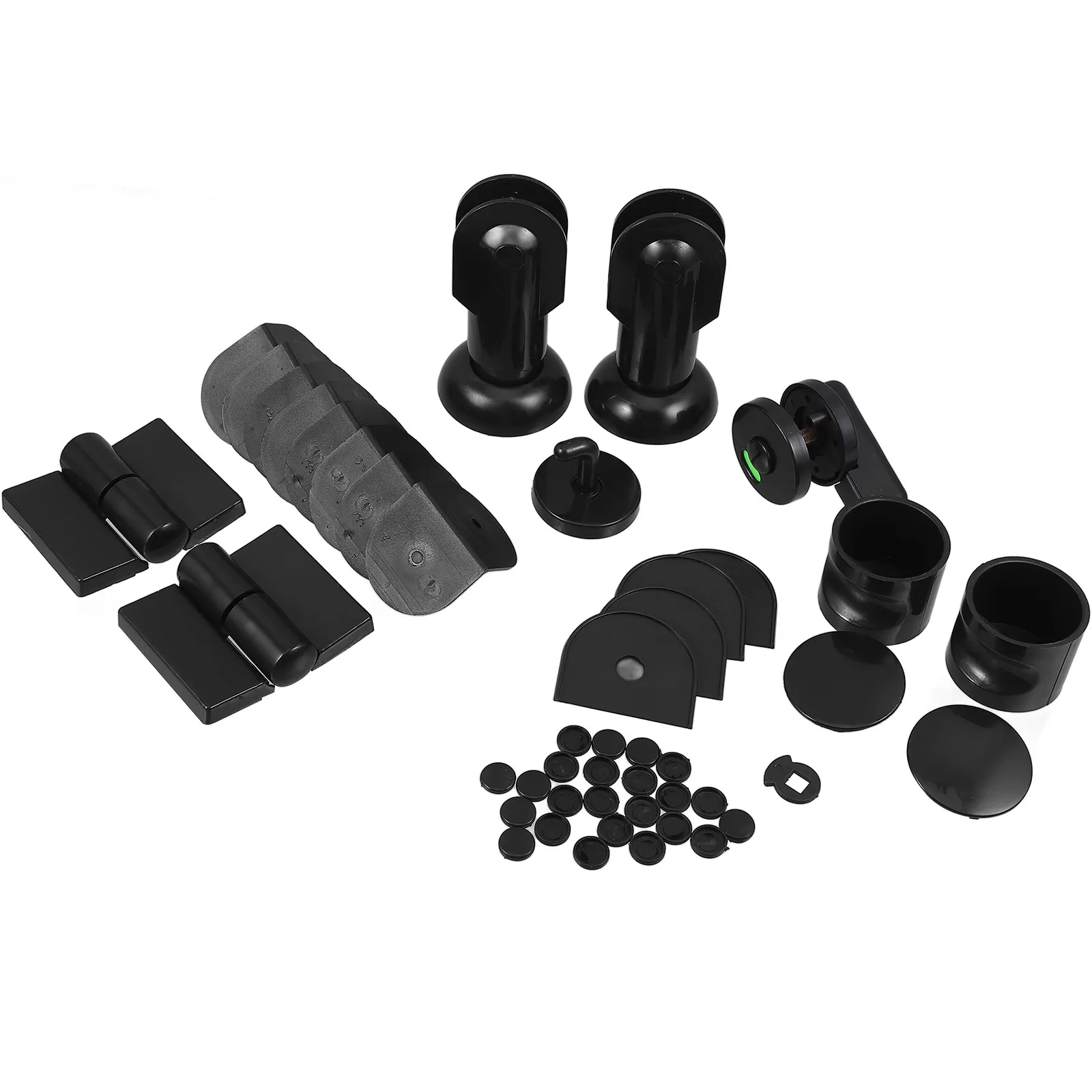 

1Set Toilet Partition Foot Heavy Duty Thickened Plastic Restroom Partition Fitting for Public Bathroom Easy Install Adjustable