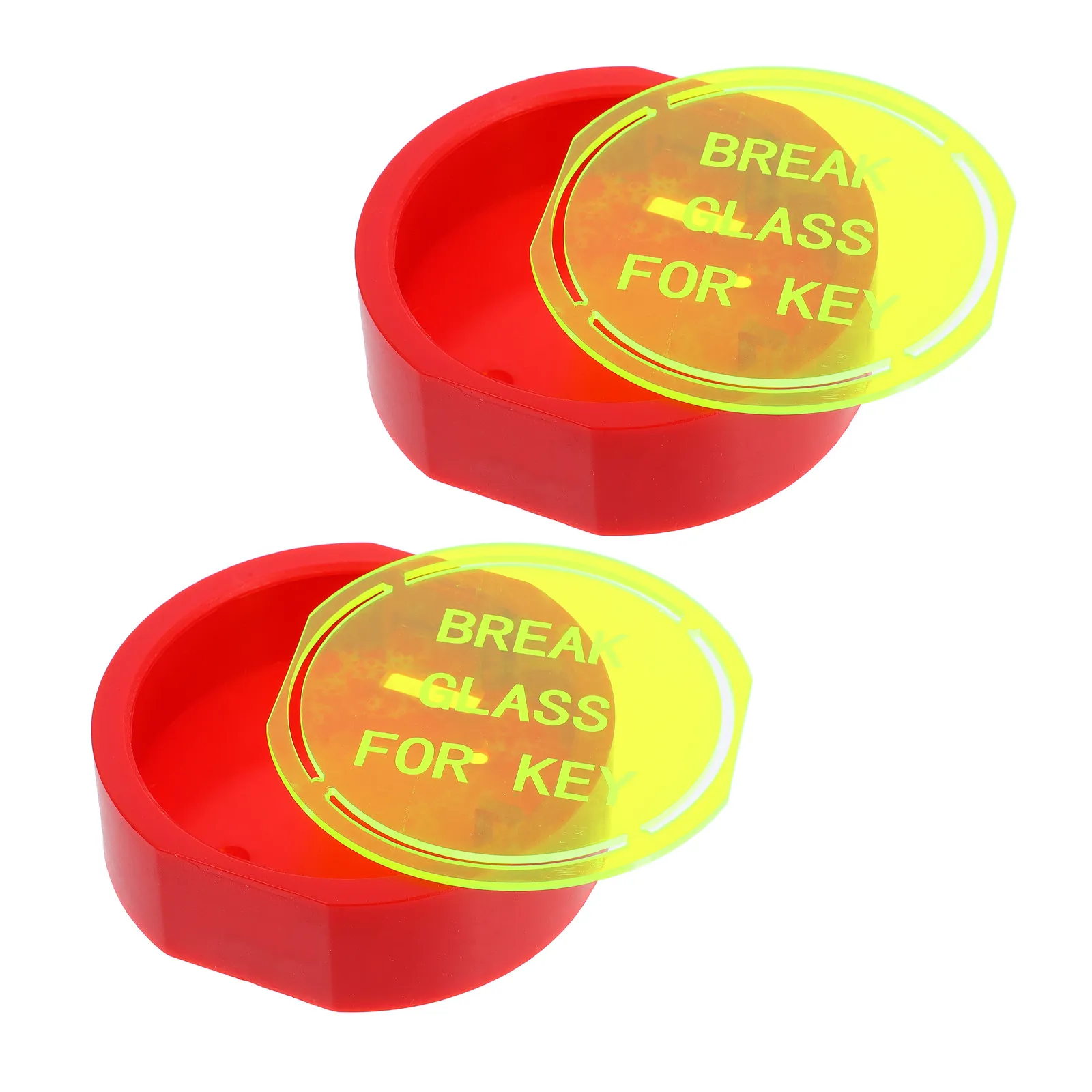 2pcs Fire Emergency Key Box Outdoor Wall Mount Safe Storage Container for Keys & Small Tools