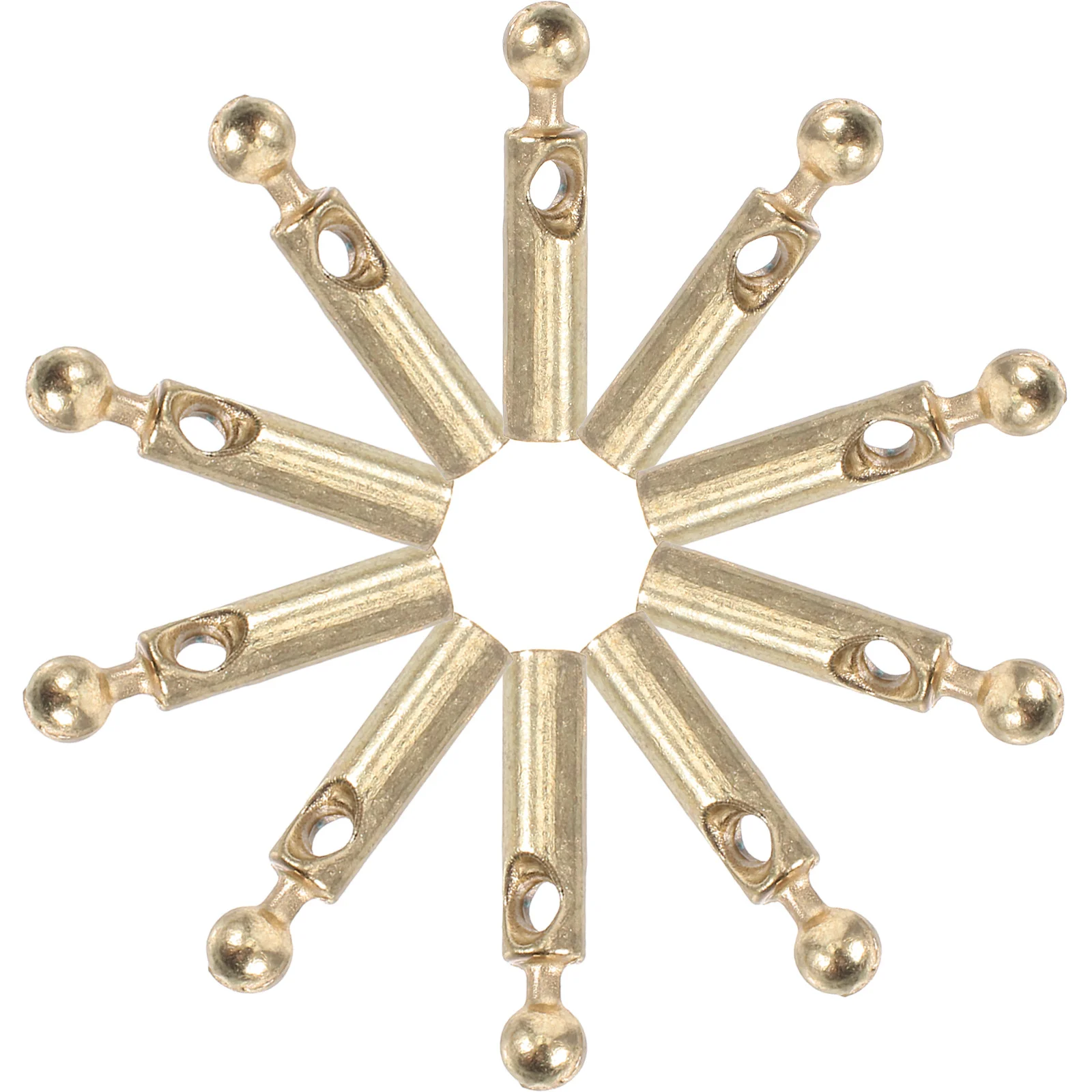 

10Pcs Umbrella Tail Beads Metal Replacement Repair Parts Folding Umbrella Bone Cover Components Maintenance Accessories