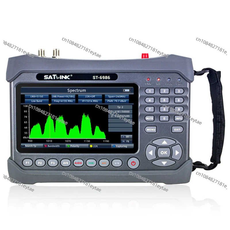 Satlink ST 6986 satellite signal finder locator DVB-S2 S DVB T T2 DVB-C H.265 HEVC MPEG-4 satellite signal Meter satlink ST6986