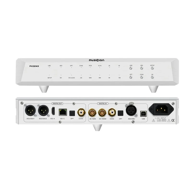 MUSICIAN PHOENIX High Performance Digital Interface FPGA DSP ARM STM32F446 OCXO Multiple Input EMP240 DAC Chip I2S Interface