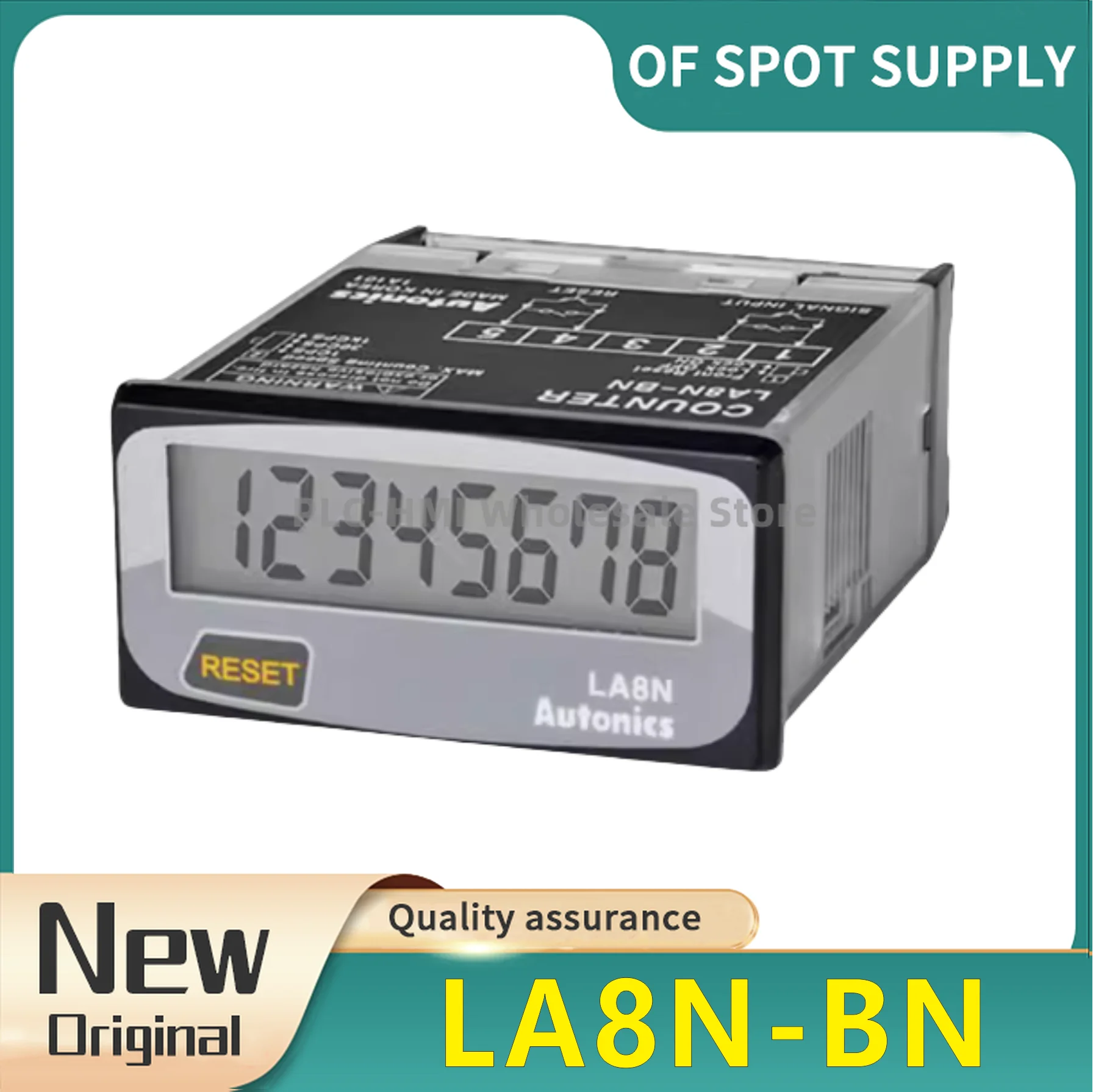 New original LA8N-BN voltage input contact type 8-digit LCD counter