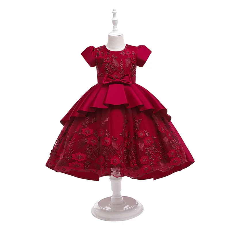 

Fashion Children Dress New Children's Princess Dress Piano Performance Flower Birthday Party Children's Puffy Dress