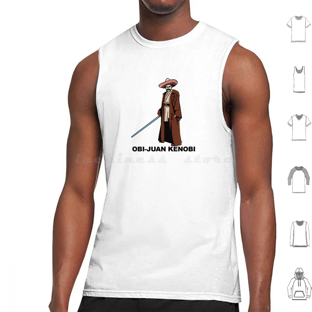 Obi-Juan Kenobi-Tank Tops Vest Sleeveless Chewbacca Han Solo Jedi Movie Sci Fi Nerd Geek Obi Juan Kenobi Obiwan Kenobi