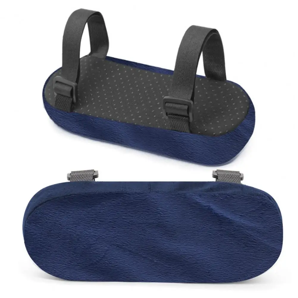 Soft Arm Pads 2pcs Memory Foam Office Chair Arm Pads with Adjustable Straps Desk Gaming Chair Elbow Support Cushions Comfortable