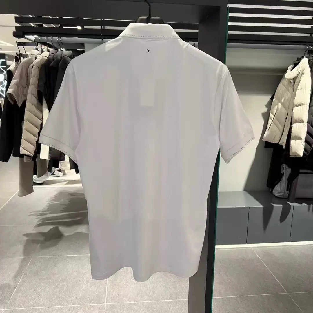 New Summer Golf Top Men's Solid Color High Quality Fashion Golf Shirt Sports Short Sleeved Golf Clothing