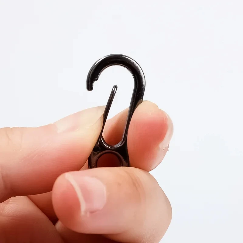 5/10Pcs Mini Carabiner Clips Tiny Alloy Spring Snap Hook Car Keychain Clasp EDC Small Hanging Buckle for Backpack Camping Bottle