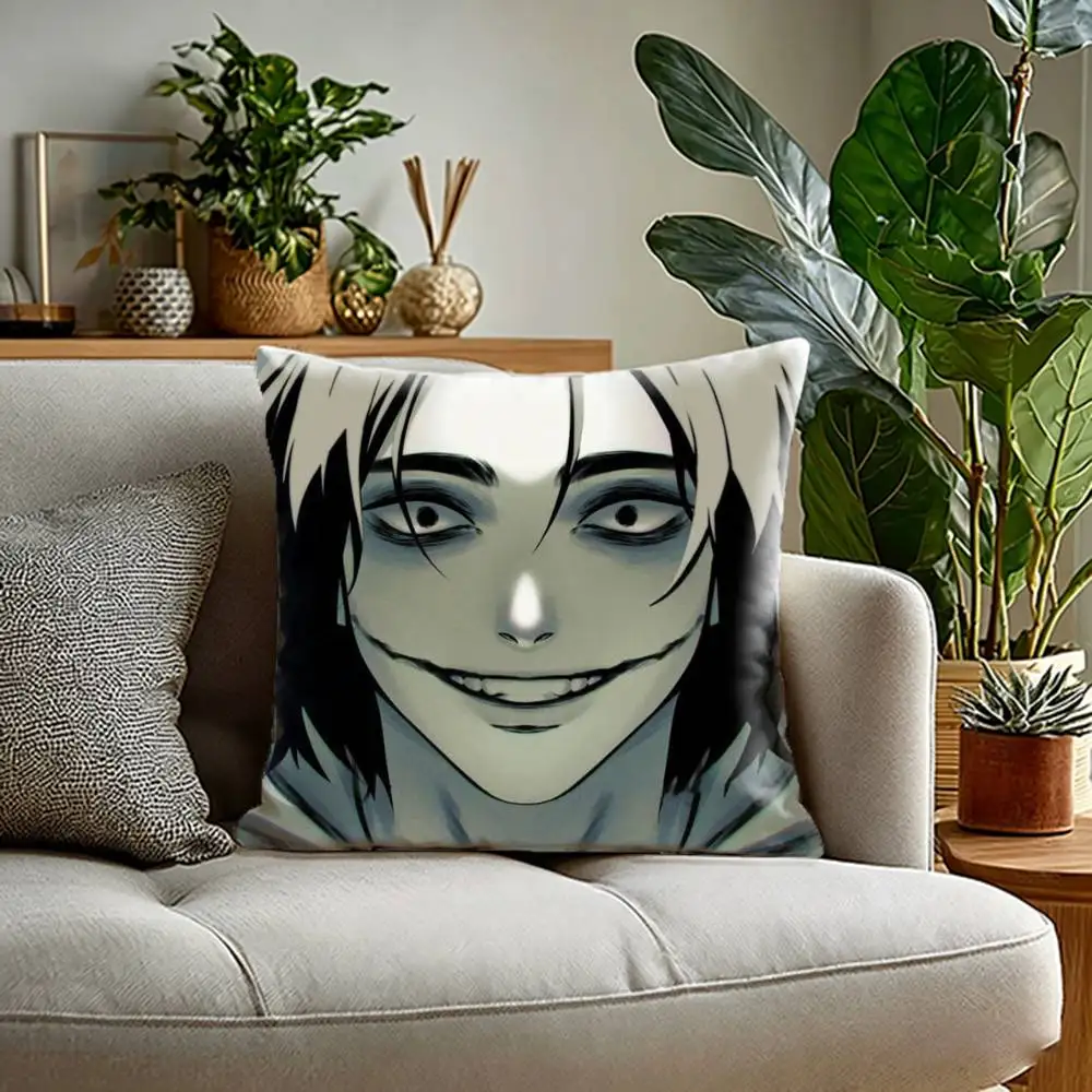 U-Urban Killer Jeff   Pillow Case Anti-dustmite Pillowcase Invisible zipper silky Sofa cushion cover for bedroom