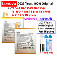 2025 Year Original Battery L16D1P34 For Lenovo TAB4 8 TB-8504N TB-8504X TB-8504F TAB4 8 plus TB-8704F 8704X 8704N Tablet Bateria