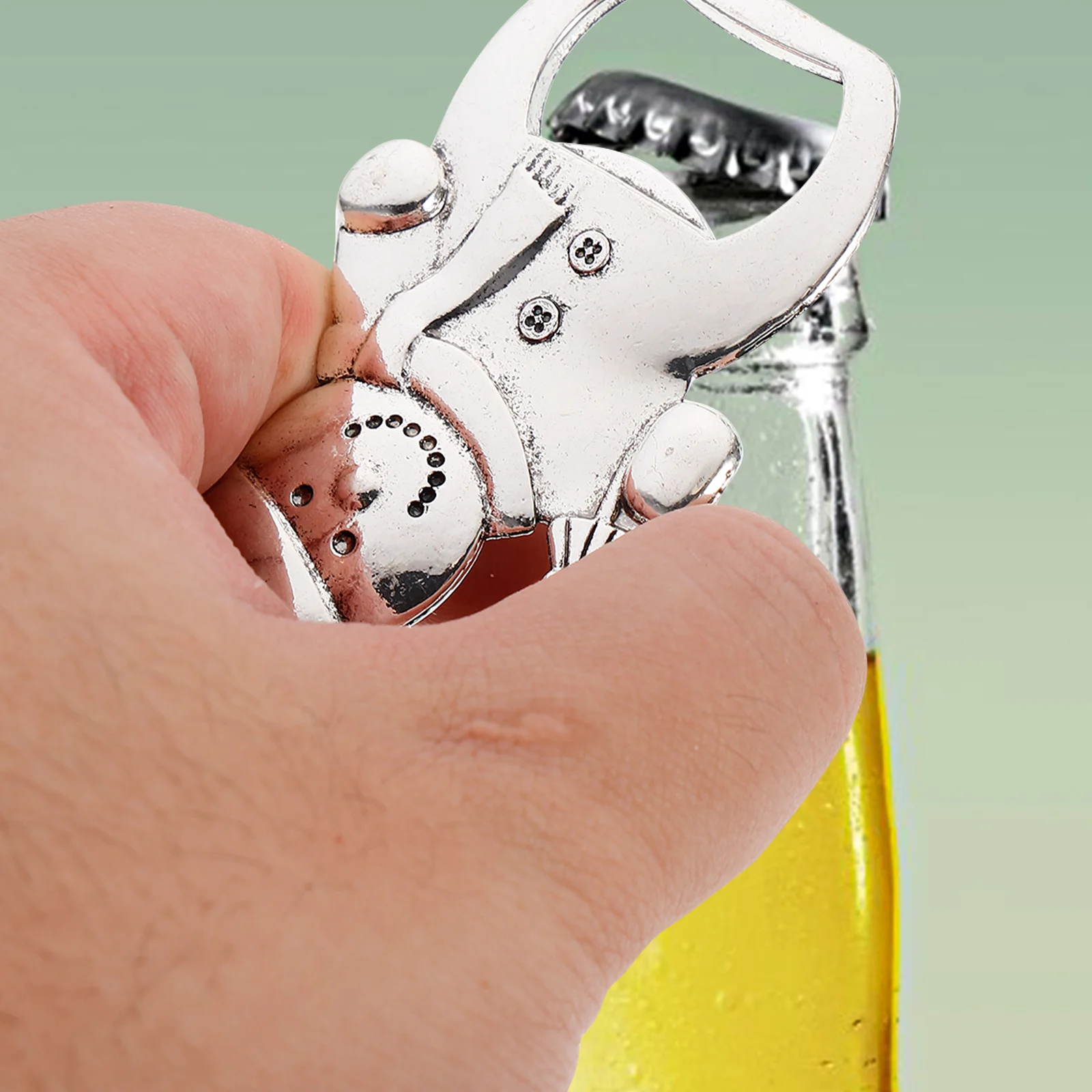 

2Pcs Christmas Bottle Opener Snowman Design Heavy Duty Zinc Alloy Opener for Bottles Jars Easy Grip Openers for Daily Use