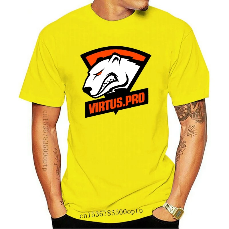 Camiseta divertida con logotipo de Virtus Pro para hombre, ropa nueva