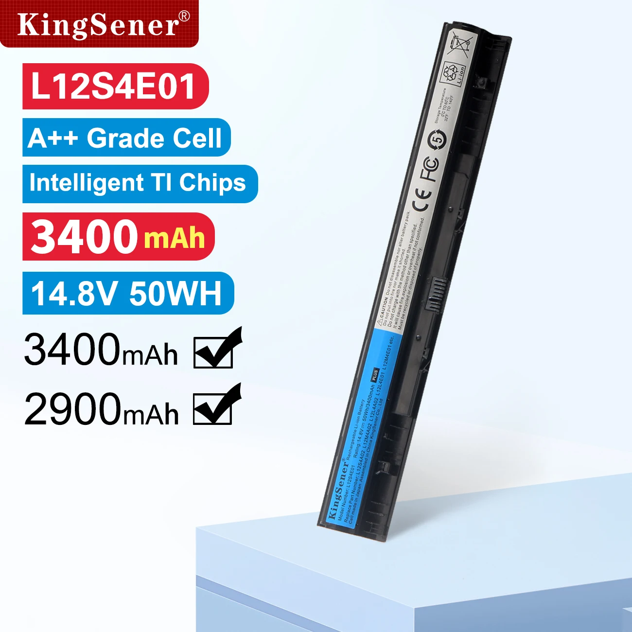 KingSener L12S4E01 L12M4E01 Battery for Lenovo G400S G410S G500 G510S G405S G505S S510P S410P Z501 Z710 L12L4A02 L12L4E01