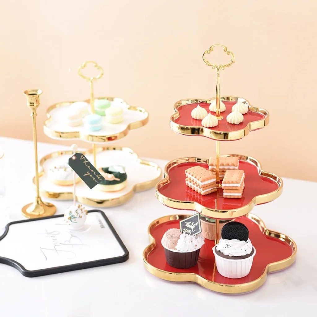 

#For European Snack Plate Wholesale Red Green White Pink Fruit Snack Leaf Ceramic Dessert Plate&