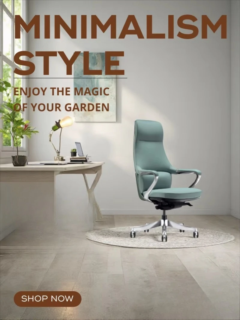 Modern Executive Office Chair Luxury Engineering Swivel Heavy Duty Leather CEO Management Chair with Aluminum Base