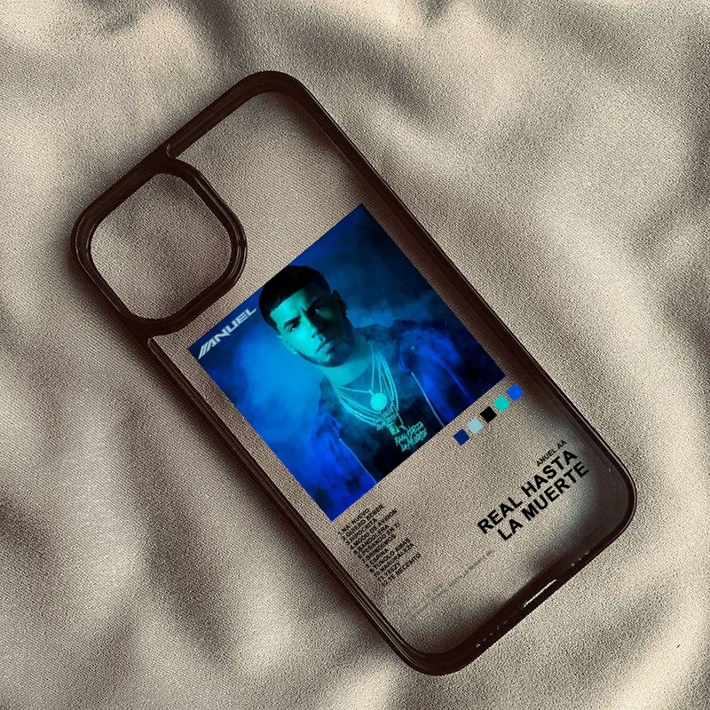 A-Anuel AA Rappers Phone Case for IPhone 15 14 13 12 11 X XR XS XSMAX 8 7 Plus Mini Pro Max Shockproof Bumper Phone Cover