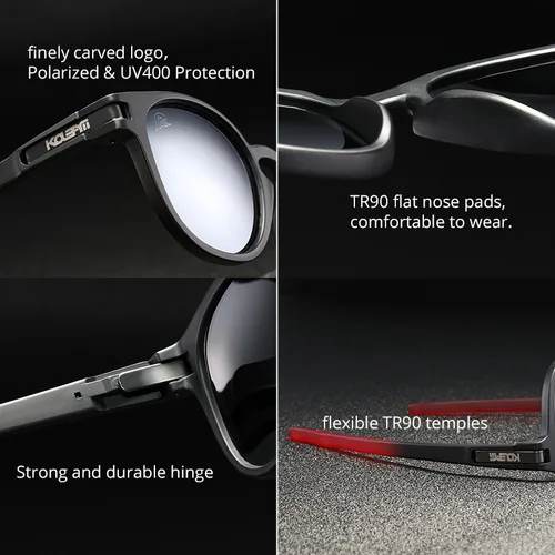Imagen 2 del producto KDEAM 2025 Gafas de sol polarizadas redondas clásicas TR90 Gafas de sol deportivas casuales para hombres y mujeres Gafas de fiesta de viaje очки