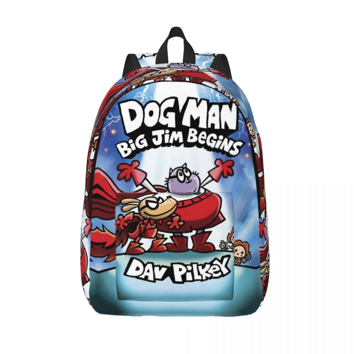 

Custom Dogs Big Jim Begins Canvas Backpacks for Women Men Waterproof College School Comics Bag Print Bookbag
