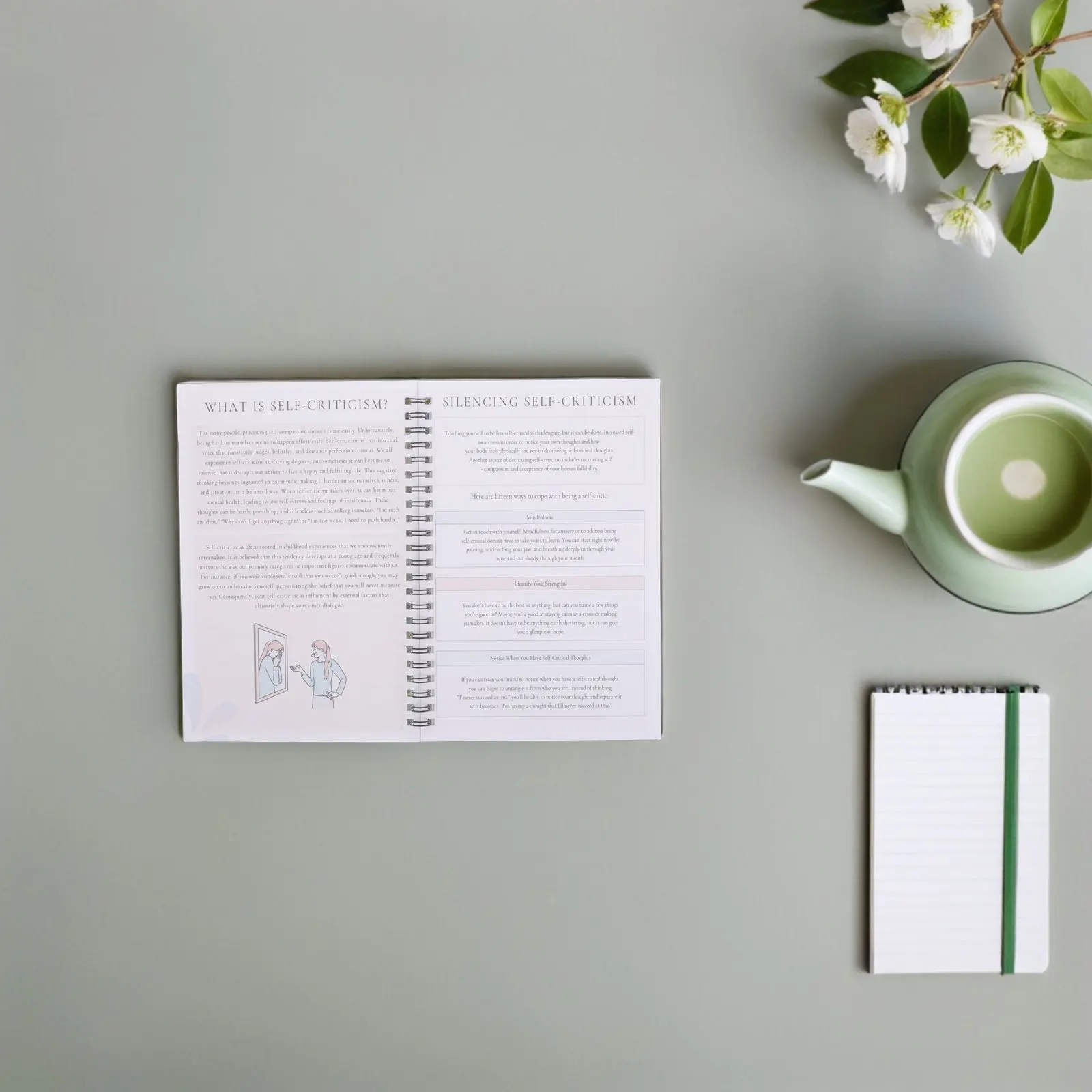 

Self-Compassion Daily Journal Guided Writing Notebook Personal Growth Reflection Diary Gratitude Planner Mindfulness