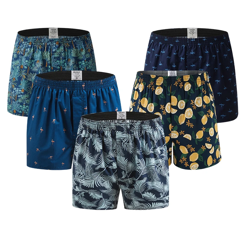 

Боксеры мужские хлопковые, нижнее белье, шорты с принтом, с стрелками