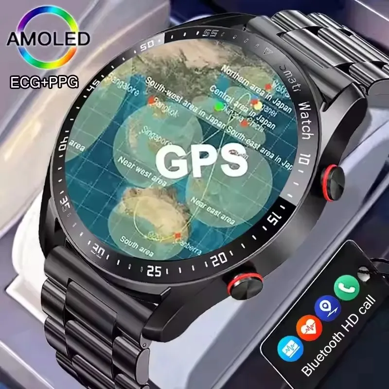 2025 XiaomiSmartWatch 1.41 بوصة Amoled NFC GPS ساعة ذكية معدل ضربات القلب جهاز تعقب للياقة البدنية الرياضة مقاوم للماء ساعة