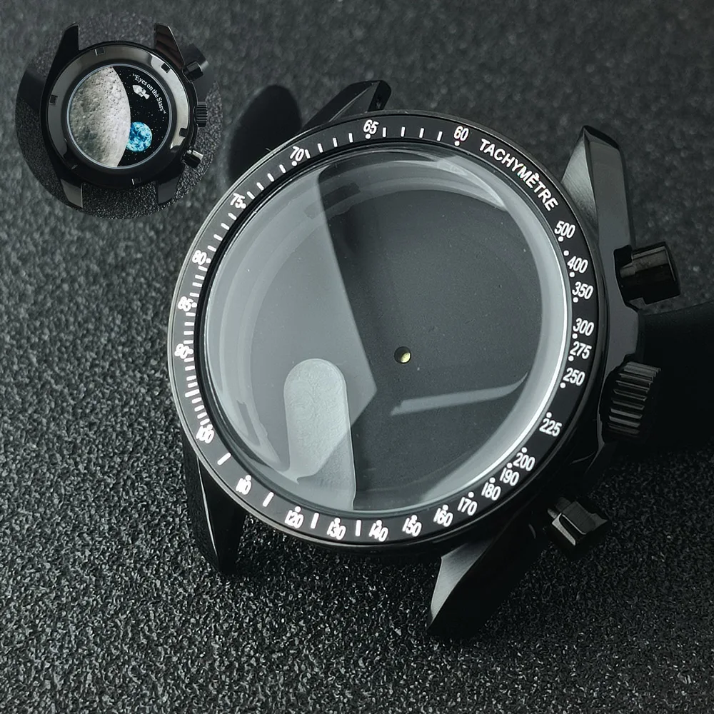39.7mm watch metal case FIT VK63 movement case watch accessories suitable for 20mm strap vK63 dial hands
