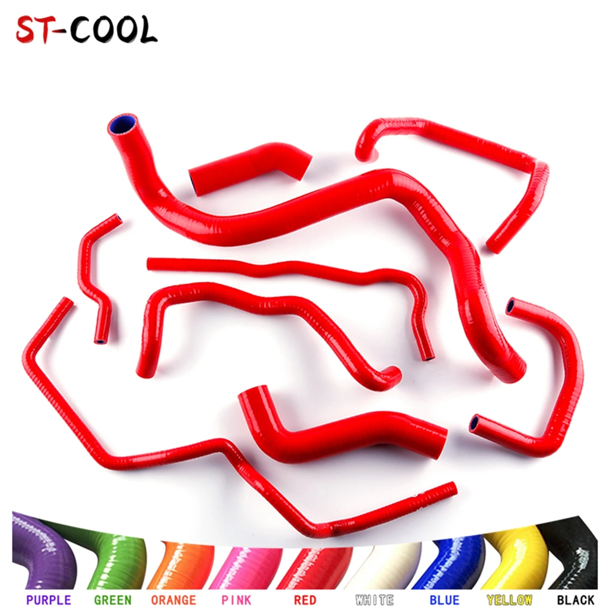 For 1999-2006 Volkswagen VW Golf IV MK4 1.8T GTI Turbo For LHD Only 2000 2001 2002 Coolant Radiator Hose Kit Silicone Tube 9Pcs