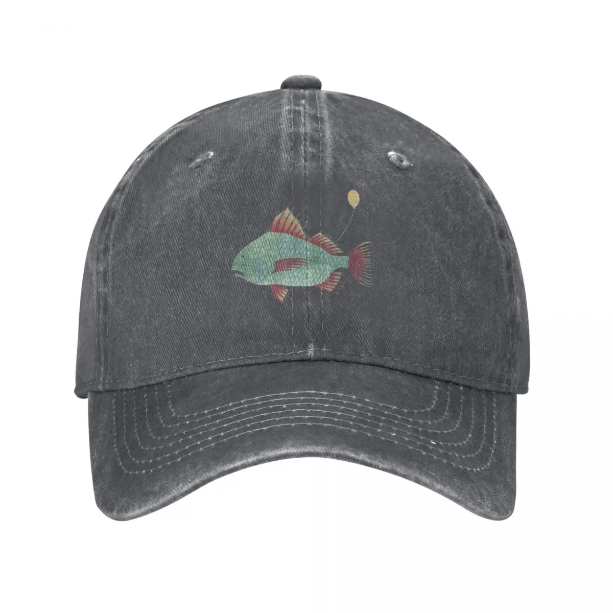 

Orange-Finned Fish with Yellow Balloon Baseball Cap cute fashionable Hip Hop Women's Hats For The Sun Men's