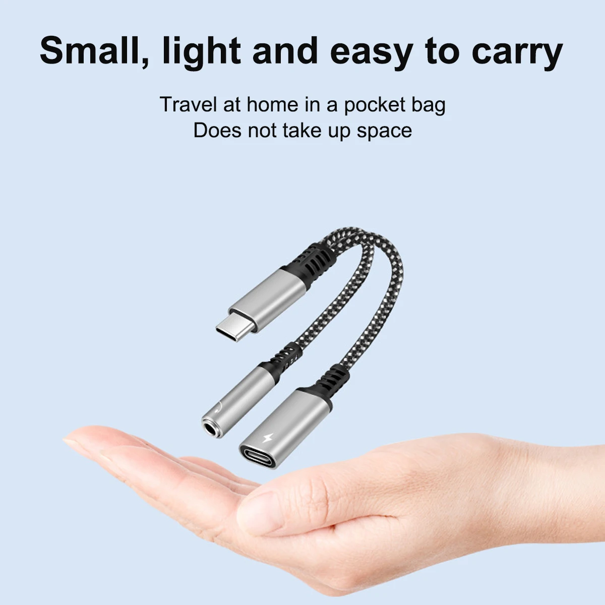 2 In 1 USB C ถึง 3.5 มม.แจ็คหูฟังอะแดปเตอร์ประเภท C ชาร์จอะแดปเตอร์เสียง Aux สําหรับ Ipad Pro Samsung S20 Ultra หมายเหตุ 20 10 Huawei